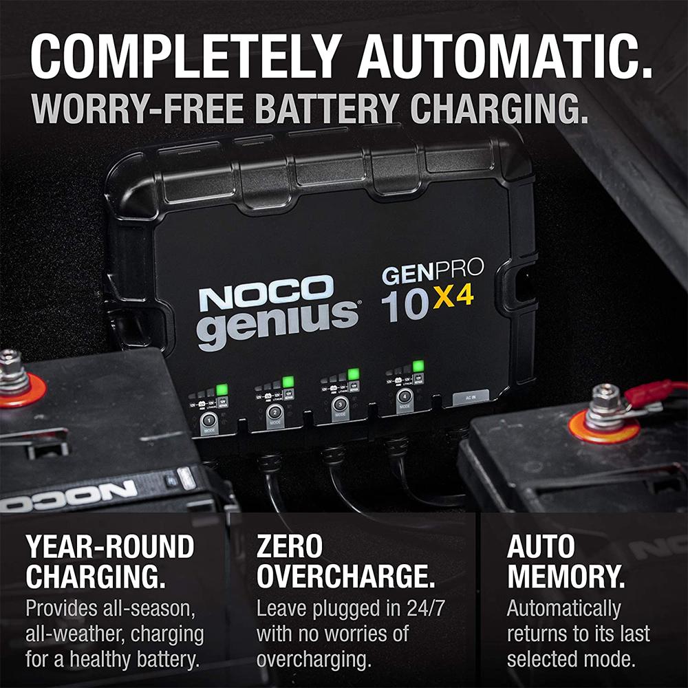 NOCO GENPRO10X4 4-Bank 40A Onboard Battery Charger & Maintainer