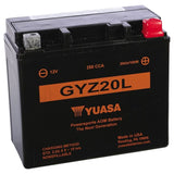 GYZ20L High Performance 12V AGM MC Battery, FA, 20 AH, 250 CCA  M720GZ