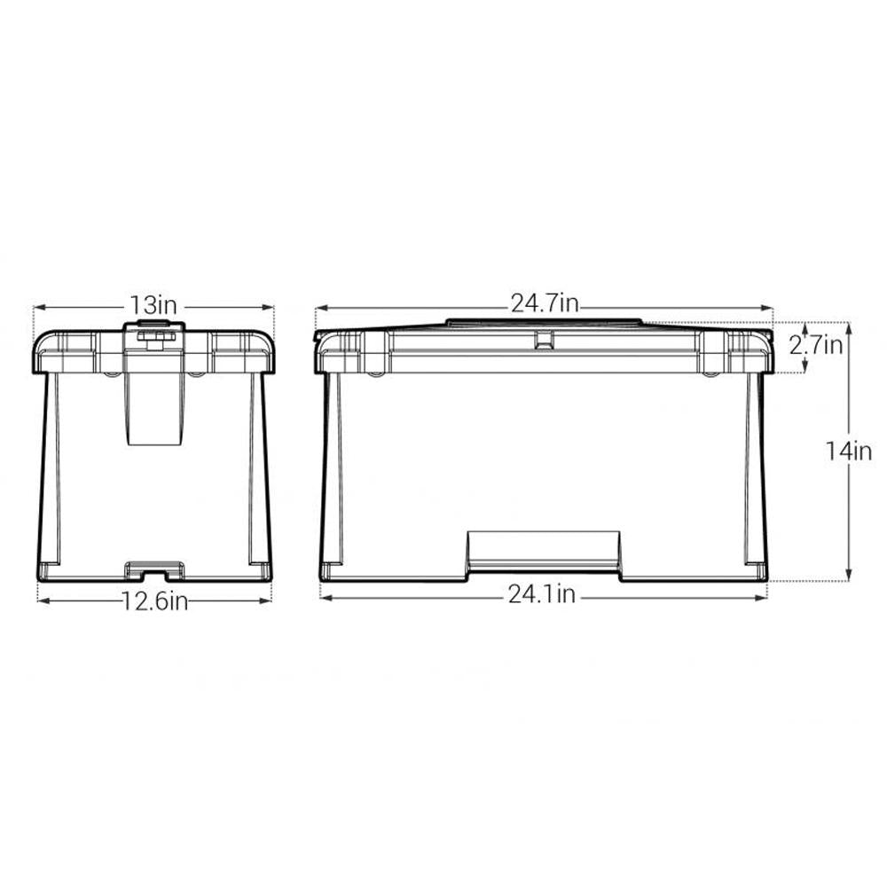 cat battery box 2x 4d fisher 4D Commercial Grade Battery Box