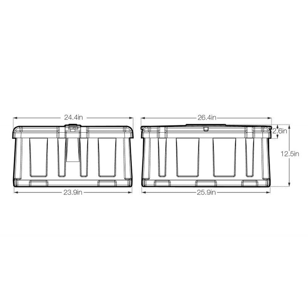 Dual 8D Commercial Grade Battery Box