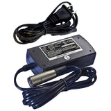 JAC0224-XLR - Schauer 24V, 2A Fully Automatic Electronic Charger/Maintainer - Universal Input 100-240VAC - XLR 3-Pin Male Plug