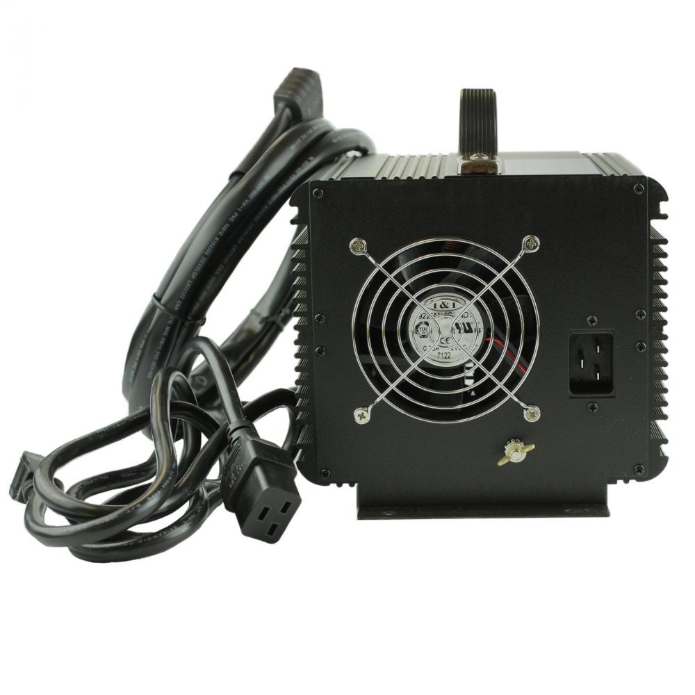 JAC1548H - Schauer 48V, 15A Fully Automatic Electronic Golf Cart Charger/Maintainer - Auto-Sensing 120/240VAC - Includes Choice of Golf Cart Plug or Other DC Connector