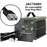 JAC1548H - Schauer 48V, 15A Fully Automatic Electronic Golf Cart Charger/Maintainer - Auto-Sensing 120/240VAC - Includes Choice of Golf Cart Plug or Other DC Connector