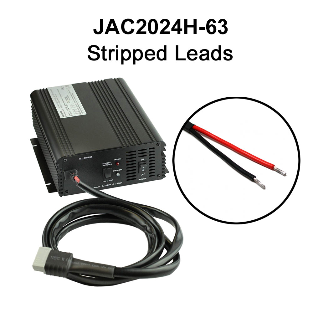 JAC2024H - Schauer 24V, 20A Intelligent Electronic Charger with Float/Maintenance Mode - Includes Choice of DC Connector