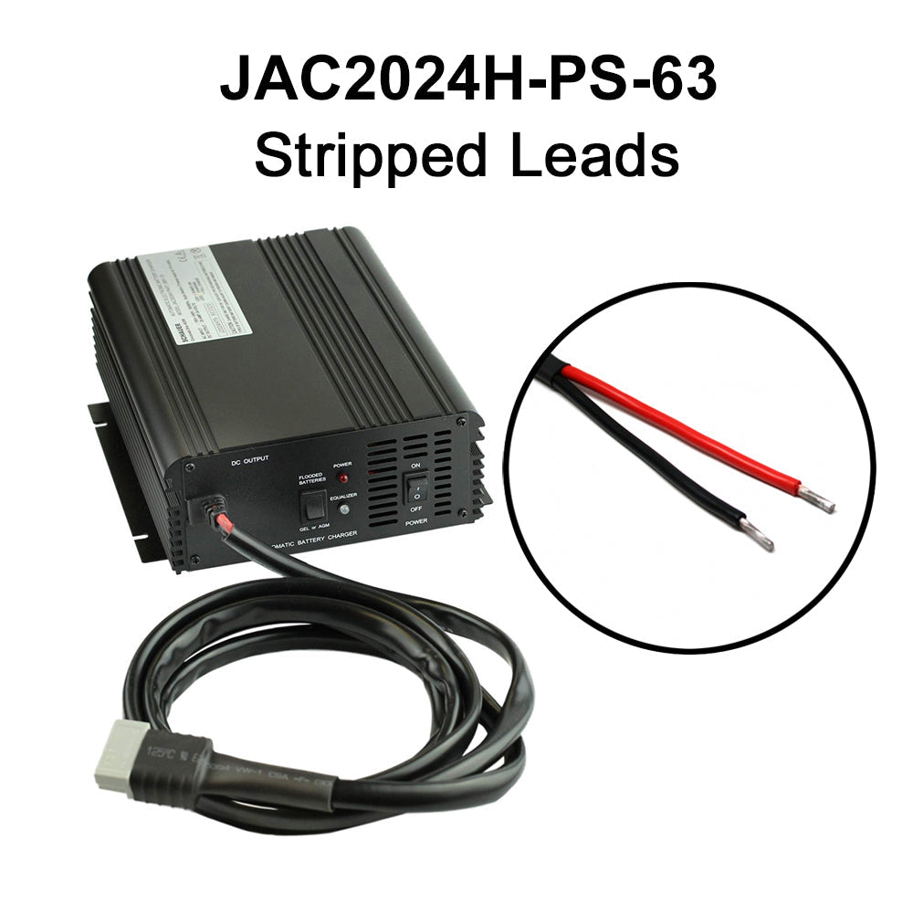 JAC2024H-PS-SEC - REFURBISHED Schauer 24V, 20A Power Supply & Intelligent Electronic Charger with Float/Maintenance Mode - Includes Choice of DC Connector