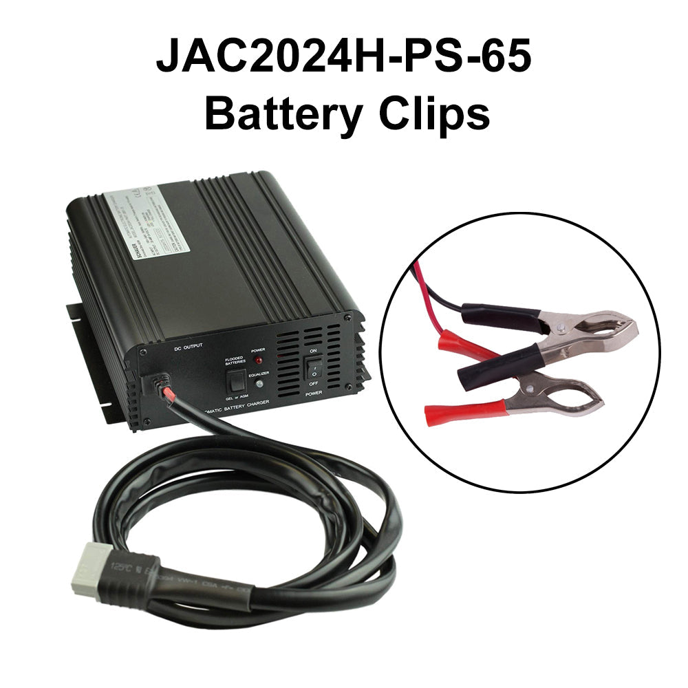 JAC2024H-PS-SEC - REFURBISHED Schauer 24V, 20A Power Supply & Intelligent Electronic Charger with Float/Maintenance Mode - Includes Choice of DC Connector