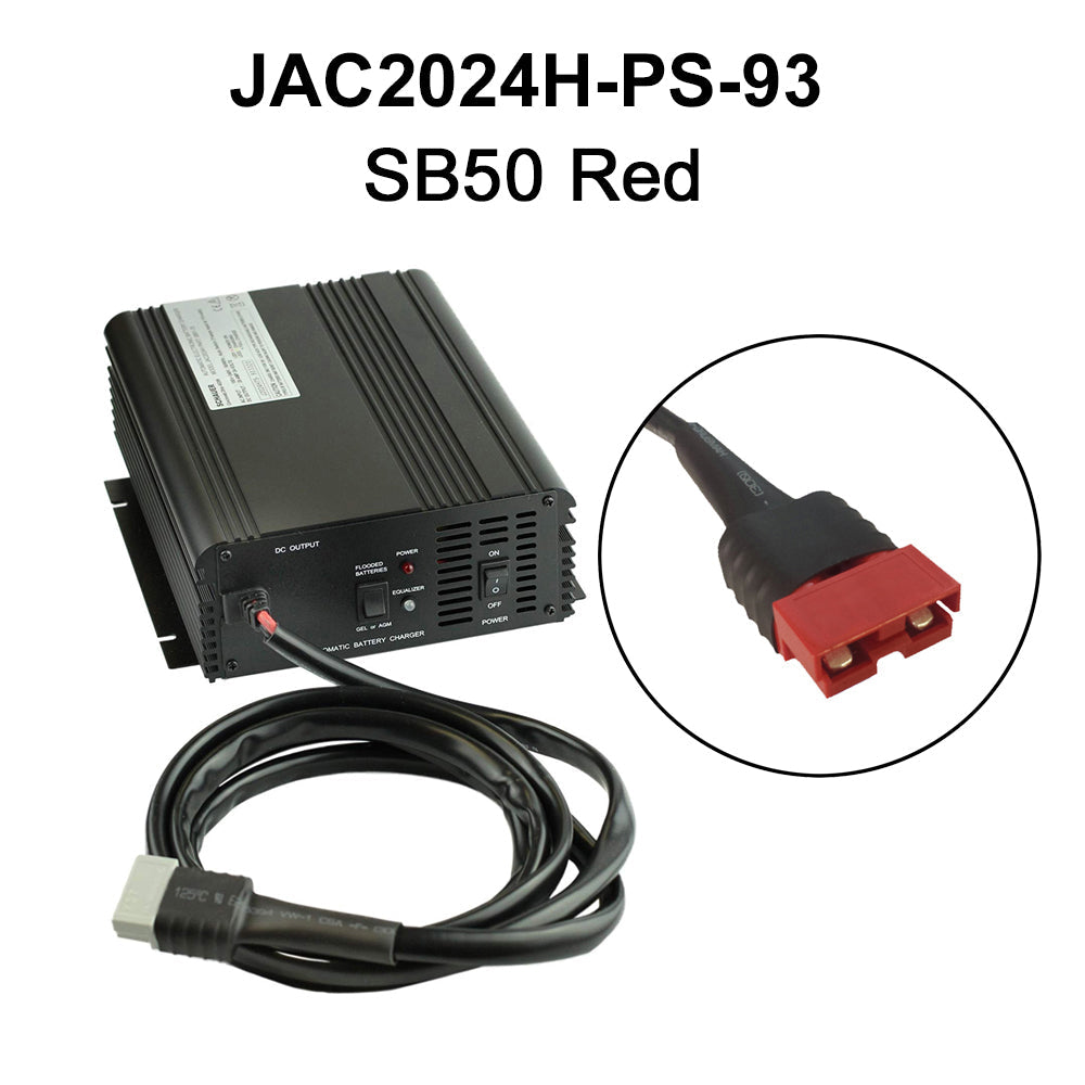 JAC2024H-PS-SEC - REFURBISHED Schauer 24V, 20A Power Supply & Intelligent Electronic Charger with Float/Maintenance Mode - Includes Choice of DC Connector