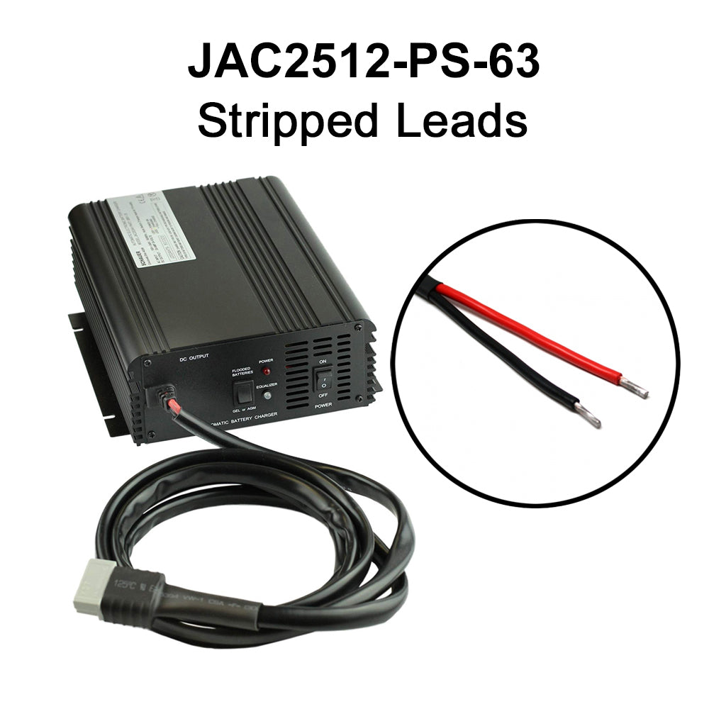 JAC2512-PS - Schauer 12V, 25A Power Supply & Intelligent Electronic Charger with Float/Maintenance Mode - Includes Choice of DC Connector