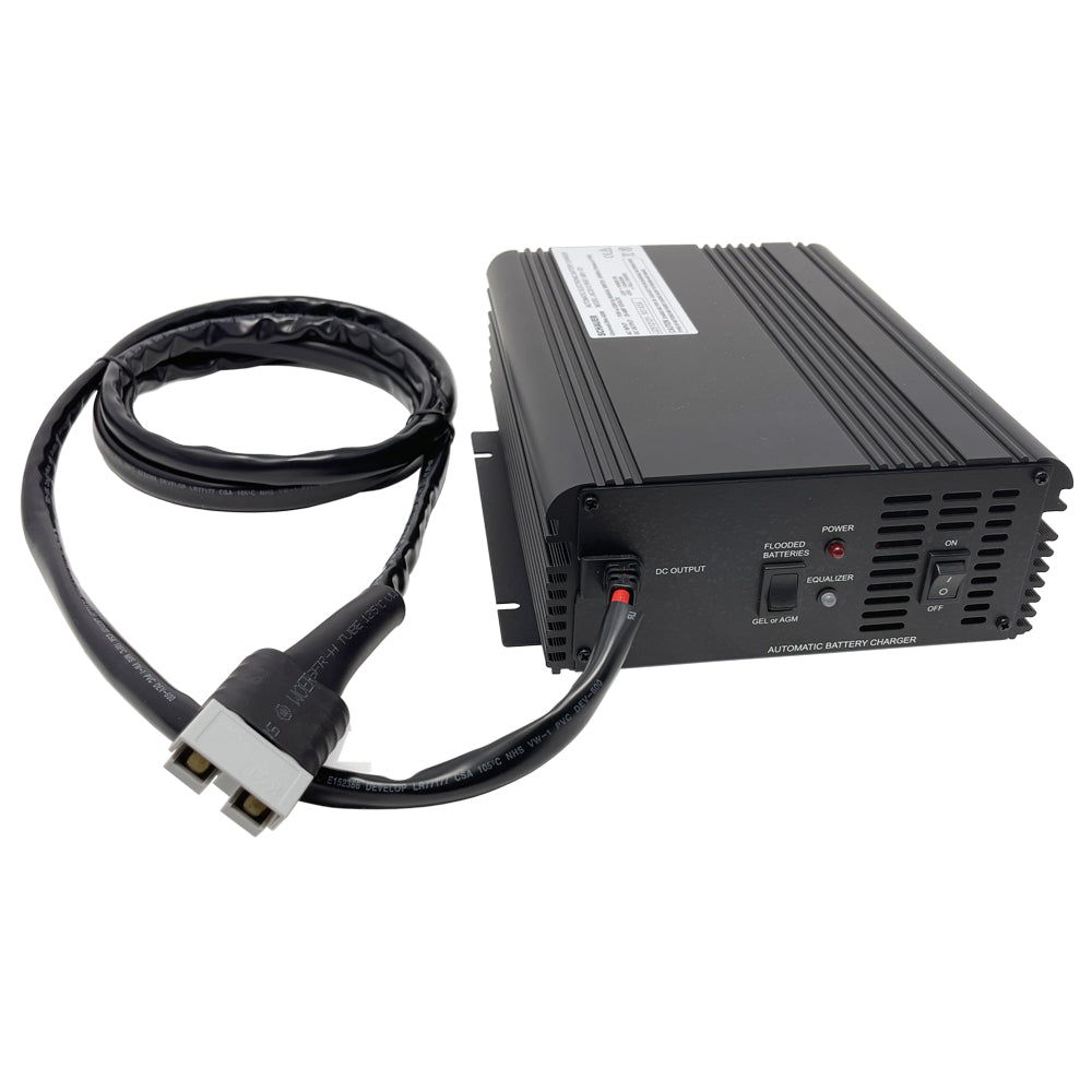 JAC2512 - Schauer 12V, 25A Fully Automatic Electronic Charger/Maintainer - 120/240VAC Input - Includes Choice of DC Connector