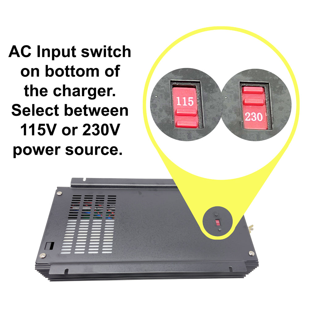 JAC3024 - Schauer 24V, 30A Intelligent Electronic Charger with Float/Maintenance Mode - Includes Choice of DC Connector