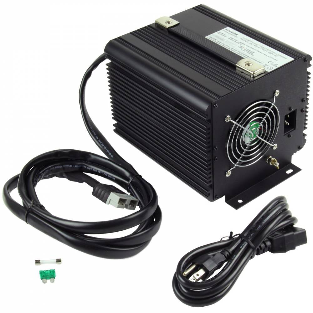 JAC4024 - Schauer 24V, 40A Fully Automatic Electronic Charger/Maintainer - Auto-Sensing 120/240VAC - Includes Choice of DC Connector