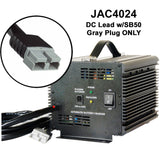 JAC4024 - Schauer 24V, 40A Fully Automatic Electronic Charger/Maintainer - Auto-Sensing 120/240VAC - Includes Choice of DC Connector