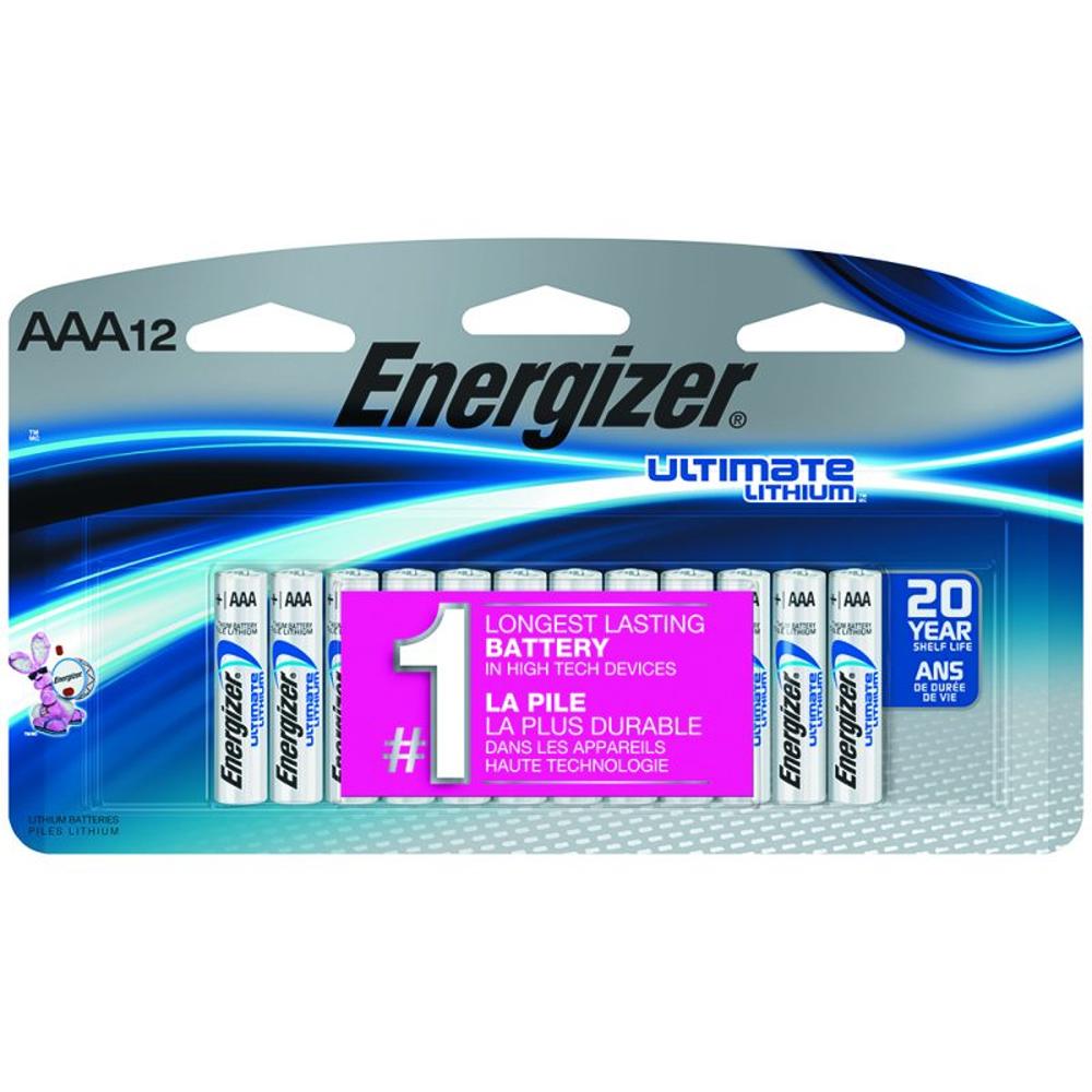 Energizer Ultimate Lithium AAA - 12pk carded