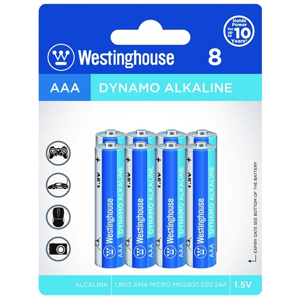 Westinghouse AAA Dynamo Alkaline - Blister Pack of 8
