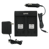 Empire AC/DC Dual Port Universal Lithium Ion GPS Battery Charger