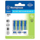 Westinghouse AAA Rechargeable NiMH 1.2V 800mAh - 4 per Card / HR03M 1.2H1