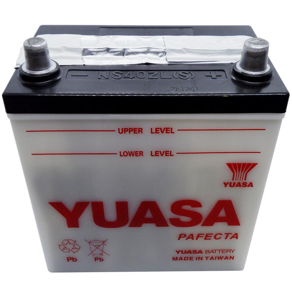 Yuasa NS40ZL(S) Conventional Japanese Tractor Battery - STANDARD POSTS, Dry Charged 12V, 35 AH, 275 CCA  M22S4L