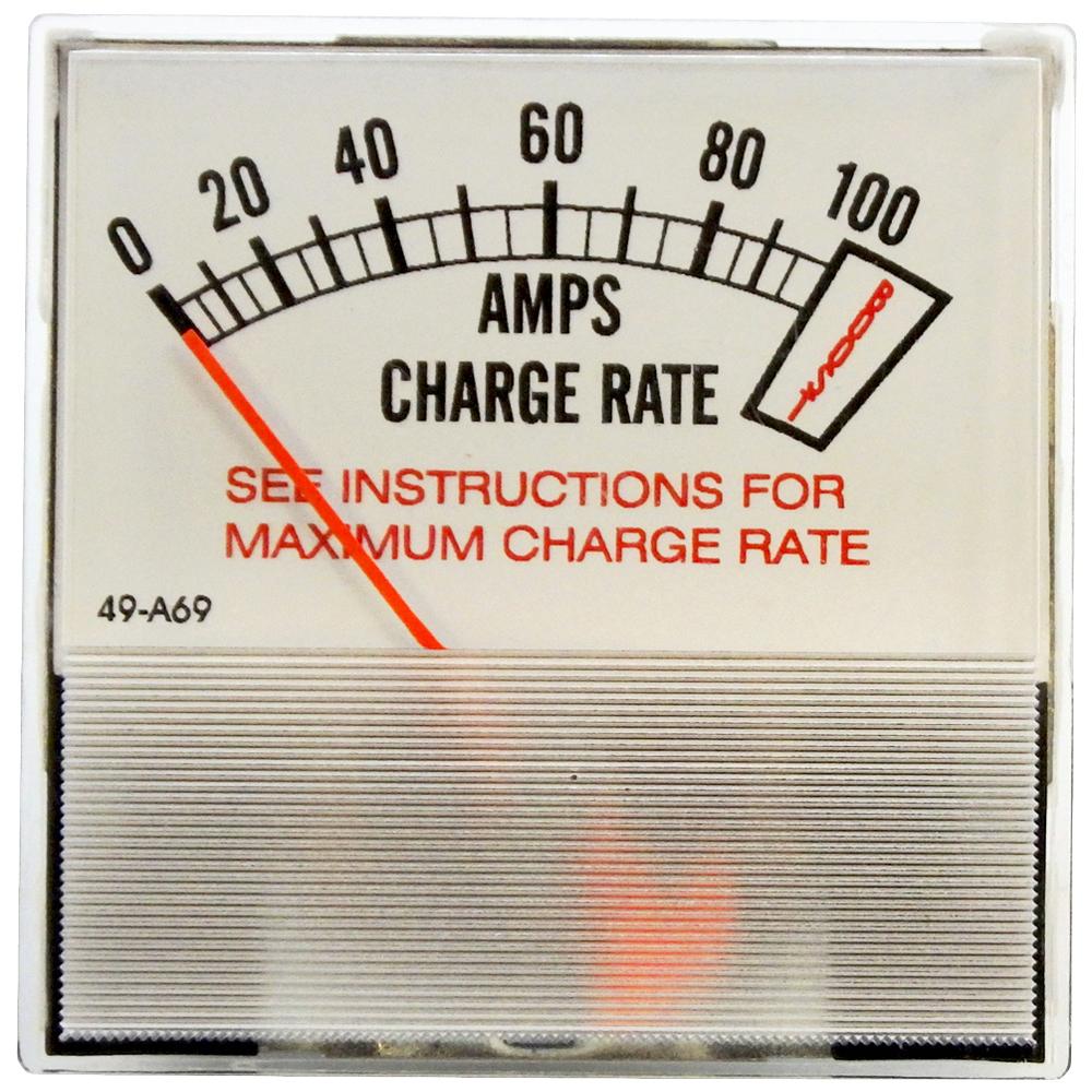 PR37S-100B - Amp Meter 0-100A w/Boost Stud Mount Heavy-Duty - Original Replacement for Associated Eqpt Meter 605204