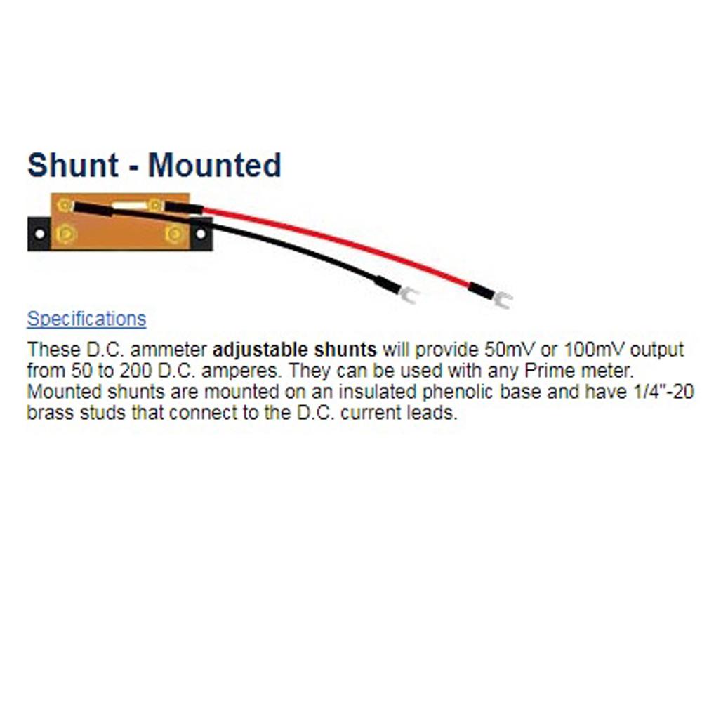 PRM-179 - Shunt, External - 300A Insulated Mount - Use w/300A Meters