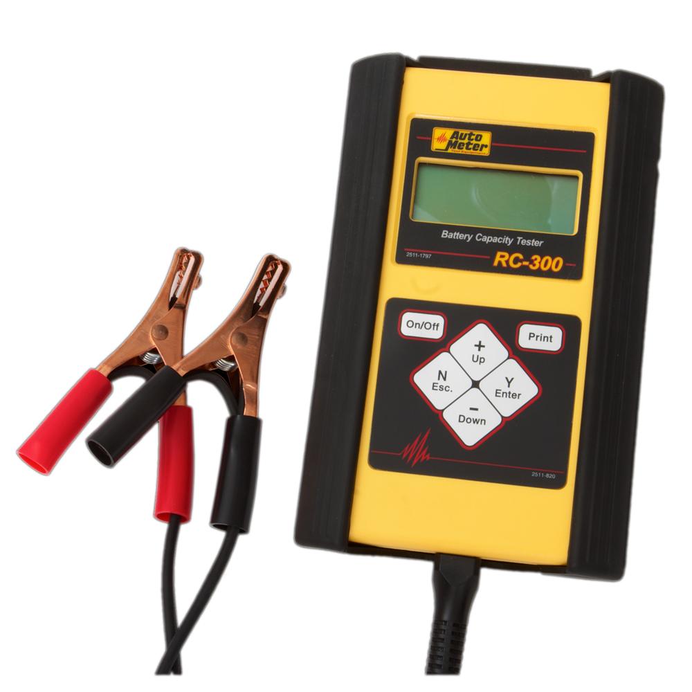 AutoMeter RC-300 Technician Grade Intelligent Handheld SLA / AGM Battery Tester with AH Capacity Test for 6/12V Batteries rated 4-50AH