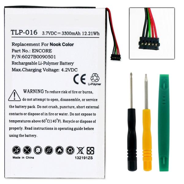 Tablet Battery - BARNES AND NOBLE NOOK COLOR AVPB001-A110-01 3.7V 3.3Ah LIPOL (T)