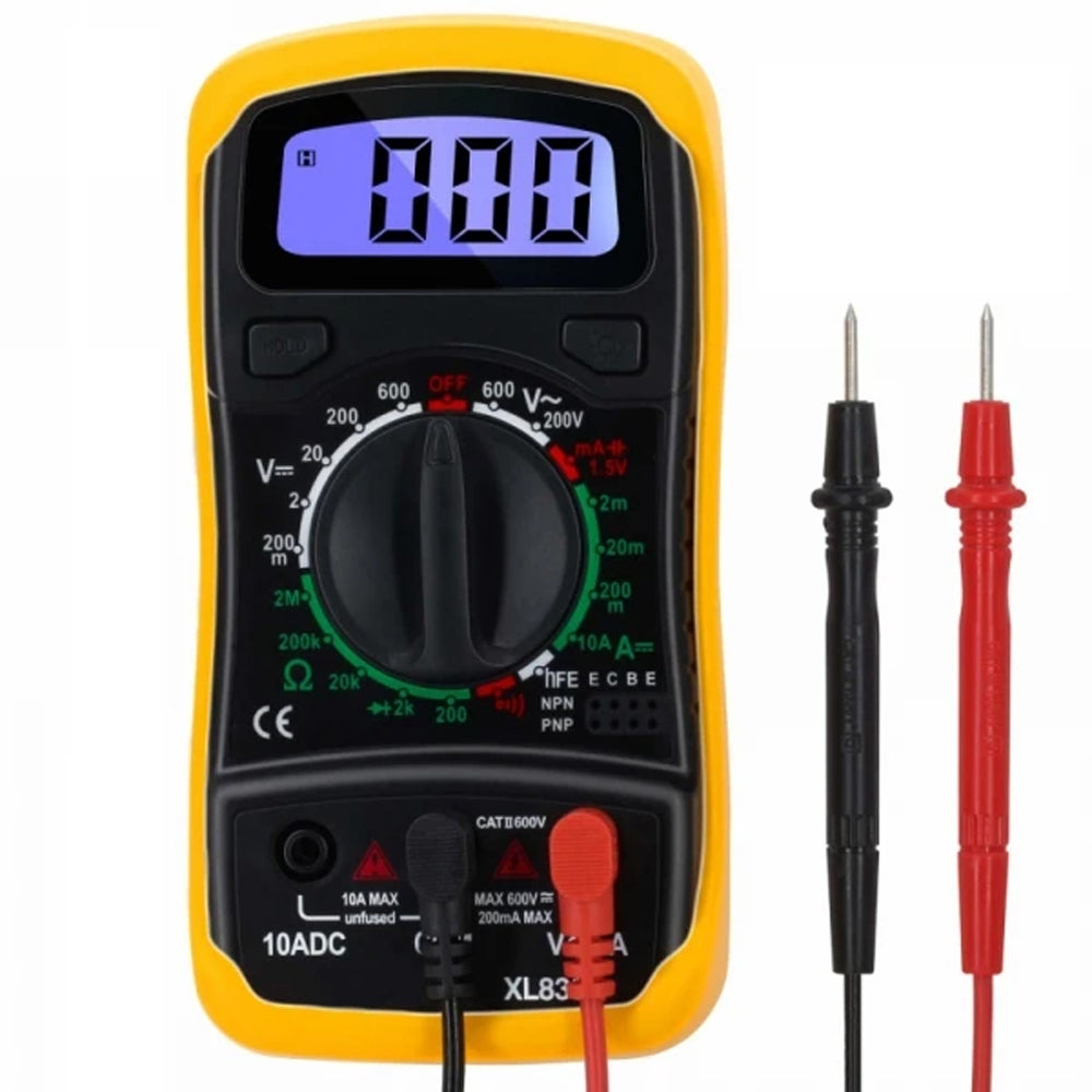 XL830L Handheld Digital Multimeter with Backlight & Shock-Guard