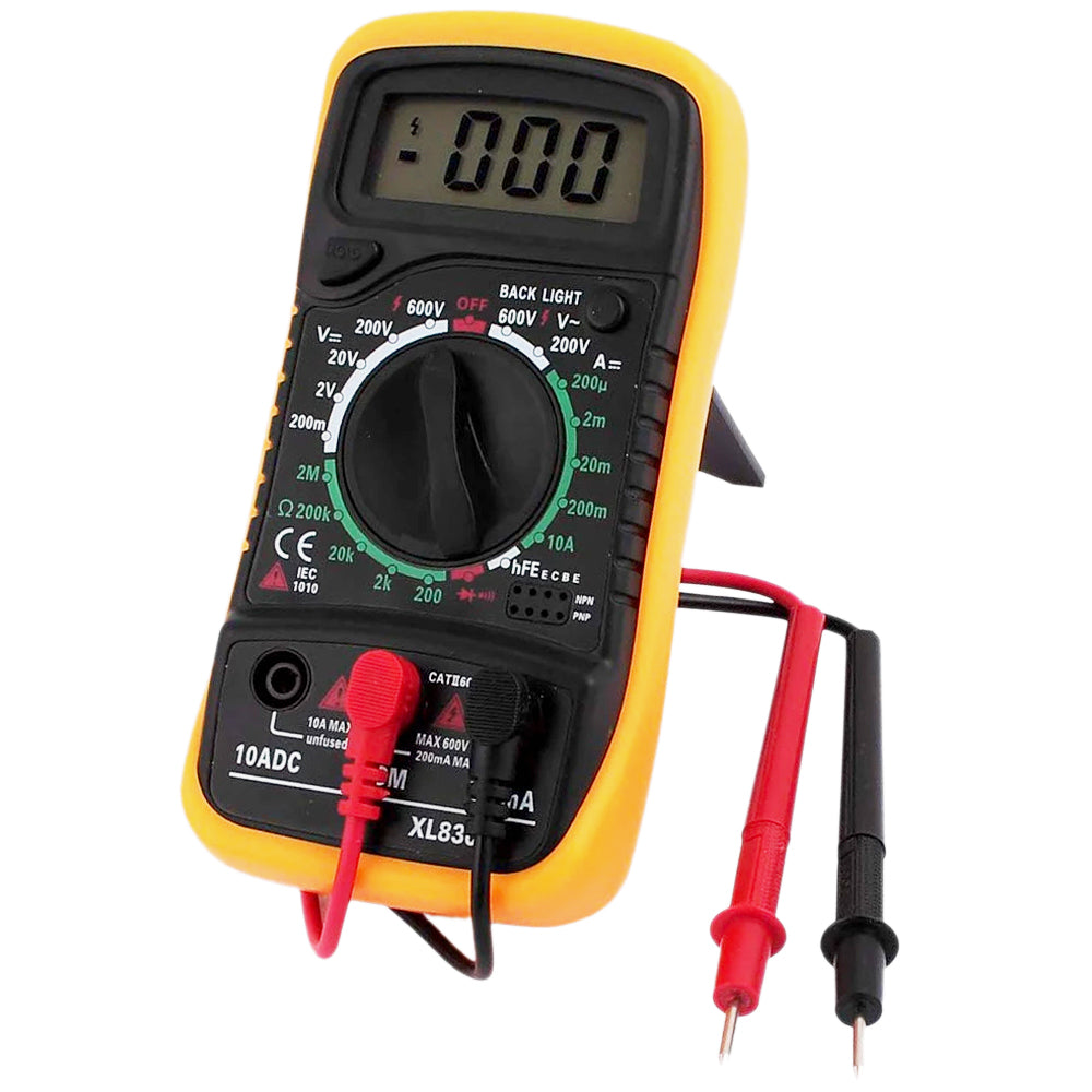 XL830L Handheld Digital Multimeter with Backlight & Shock-Guard
