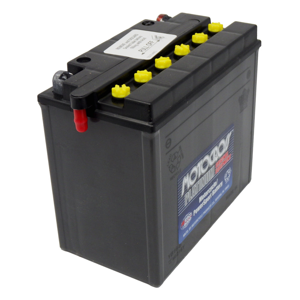 YB16-B High Perf Conv 12V MC Battery, Dry Charged 19 AH, M3216Y