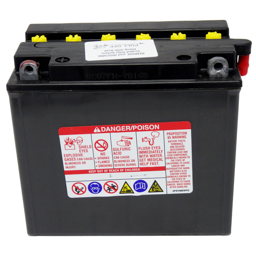 YB16-B High Perf Conv 12V MC Battery, Dry Charged 19 AH, M3216Y