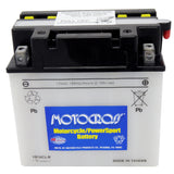YB16CL-B High Perf Conv 12V MC Battery, Dry Charged 19 AH, M2S6CL