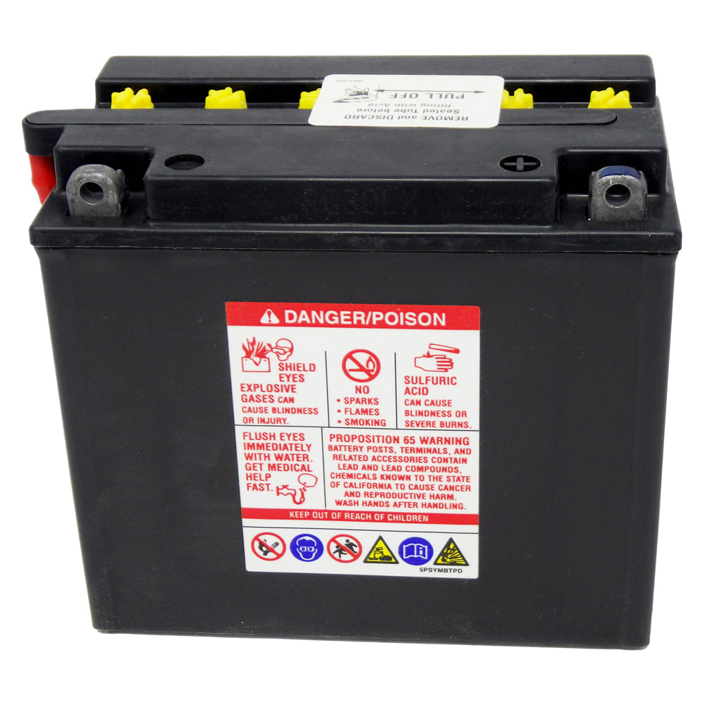 YB16HL-A-LM High Perf Conv 12V MC Battery, Dry Charged 19 AH, M2H16C