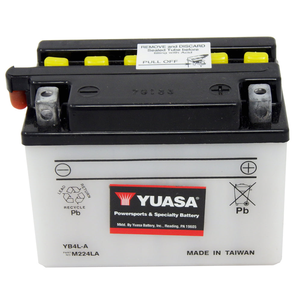 YB4L-A High Perf Conv 12V MC Battery, Dry Charged 4 AH, M224LA
