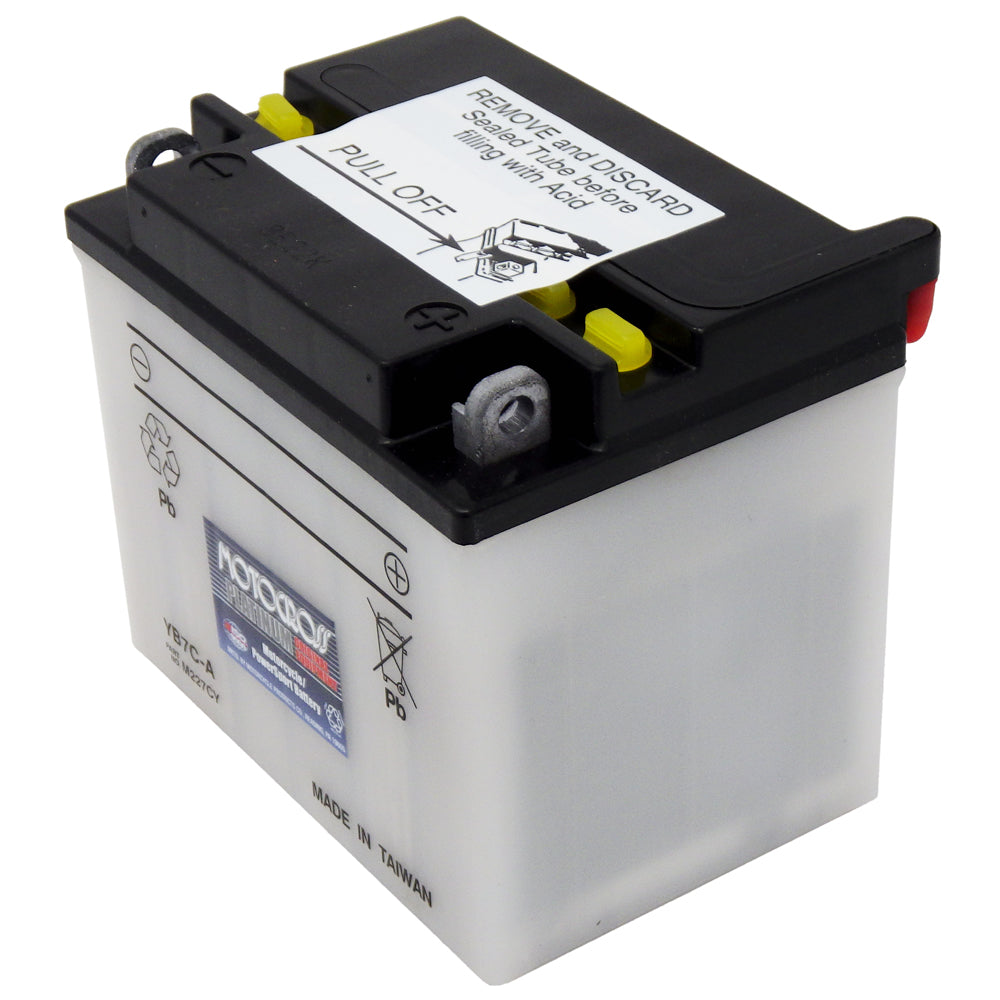 YB7C-A High Perf Conv 12V MC Battery, Dry Charged 8 AH, M227CY