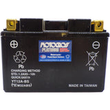 YT12A-BS 12V AGM MC Battery, Dry Charged w/Acid Pack 10 AH, 175 CCA  M32ABS