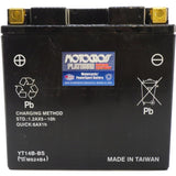 YT14B-BS 12V AGM MC Battery, Dry Charged w/Acid Pack 12 AH, 210 CCA  M624B4