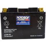 YT9B-BS 12V AGM MC Battery, Dry Charged w/Acid Pack 8 AH, 120 CCA  M629B4