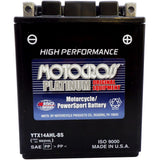 YTX14AHL-BS High Performance 12V AGM MC Battery, Dry Charged w/Acid Pack 12 AH, 210 CCA  M62H4L