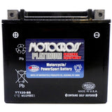 YTX20-BS 12V AGM MC Battery, Dry Charged w/Acid Pack 18 AH, 270 CCA  M32RBS