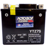 YTZ7S High Performance 12V AGM MC Battery, FA, 6 AH, 130 CCA  M727ZS