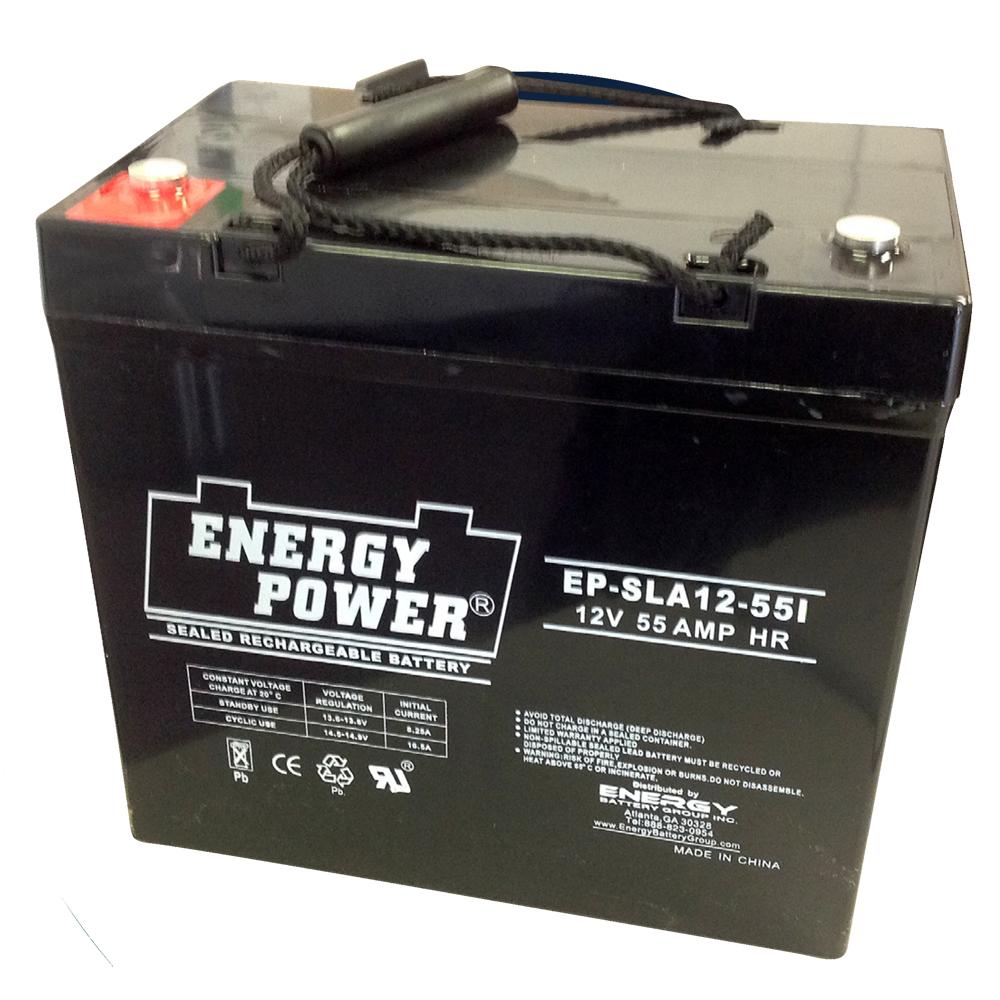 thumbnail image 2 of ExpertPower 12V 50Ah/55Ah SLA Rechargeable Battery – Replacement For GRP22NF/GRP24 2 of 5