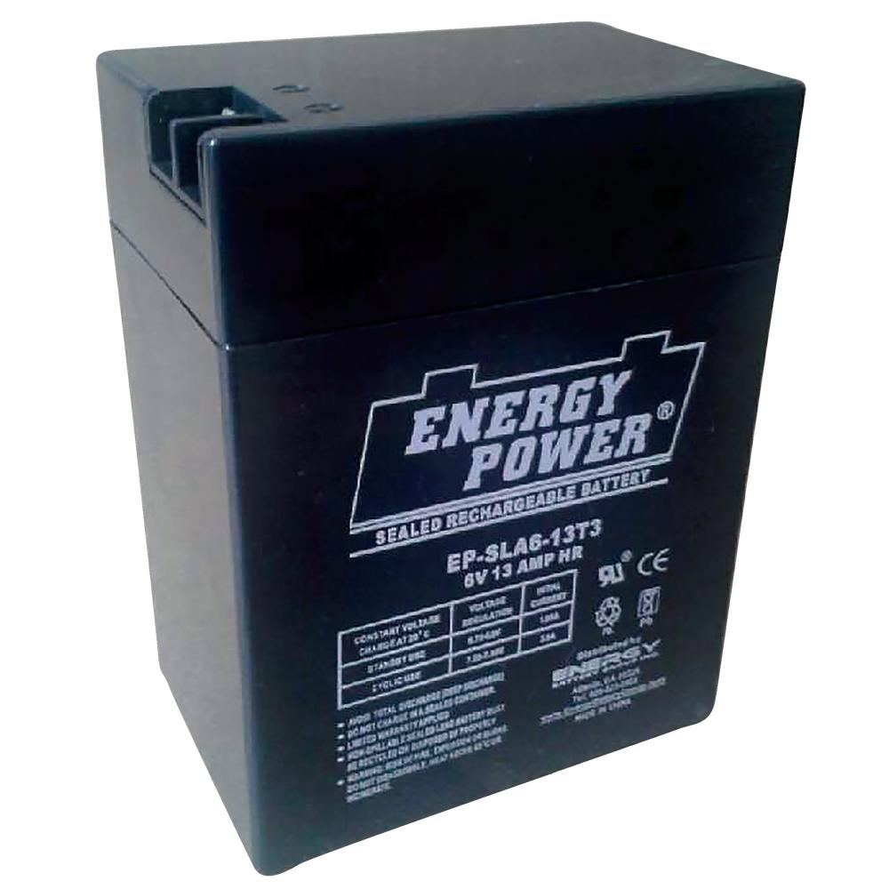 Energy Power 6V, 13AH SLA AGM Battery - T3 (Replaced by EP-SLA6-14T3)